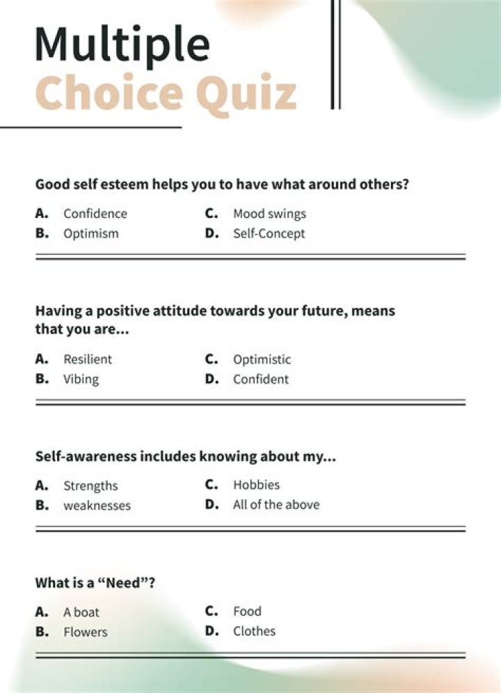 How do you handle multiple choice questions?
